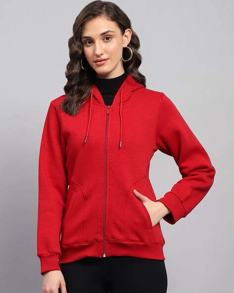 Women Zip-Front Regular Fit Hoodie