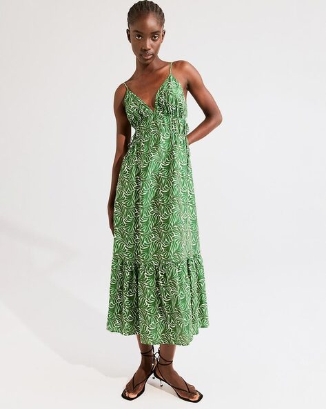 Leaf dress h&m best sale