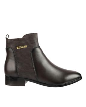 metro Women Ankle-Length Slip-On Boots-picture-18