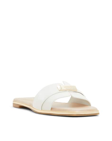 Buy White Flat Sandals for Women by Aldo Online