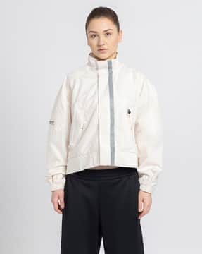 オフホワイト スニーカーに Bomber Jacket In CottonWith 関送無 Amazon.com: jeecoin Women's Varsity Jacket Cropped