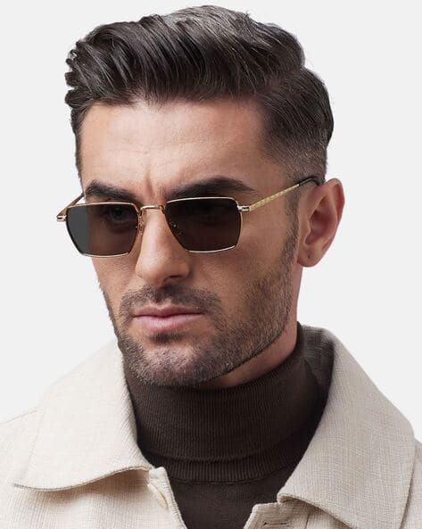 Men Raion-Sun UV-Protected Full-Rim Rectangular Sunglasses