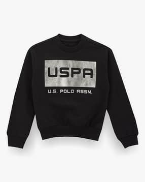 u.s. polo assn. Boys Brand Print Regular Fit Cotton Round-Neck Sweatshirt-picture-46
