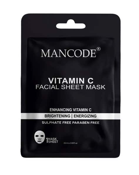 Mancode Vitamin C Facial Sheet Mask For All Skin Types