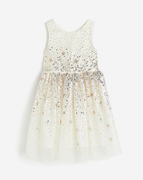h&m sequin tulle dress Powder pink/Red Sequined tulle dress for kids