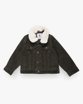 u.s. polo assn. Boys Trucker Jacket with Detachable Sherpa Collar-picture-30