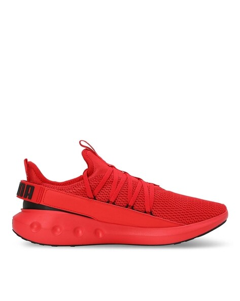 Puma red sport shoes on sale