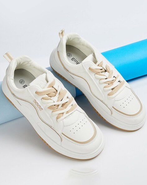 Buy Off White Casual Shoes for Women by Ginger by lifestyle Online Ajio