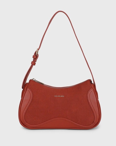 Women Shoulder Bag with Zip Closure