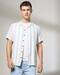 HS RESORT STRIPE SHIRT, OLIVE, XXL