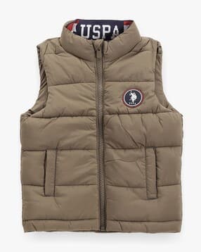 u.s. polo assn. Boys Puffer Gilet with Branded Rib-picture-47