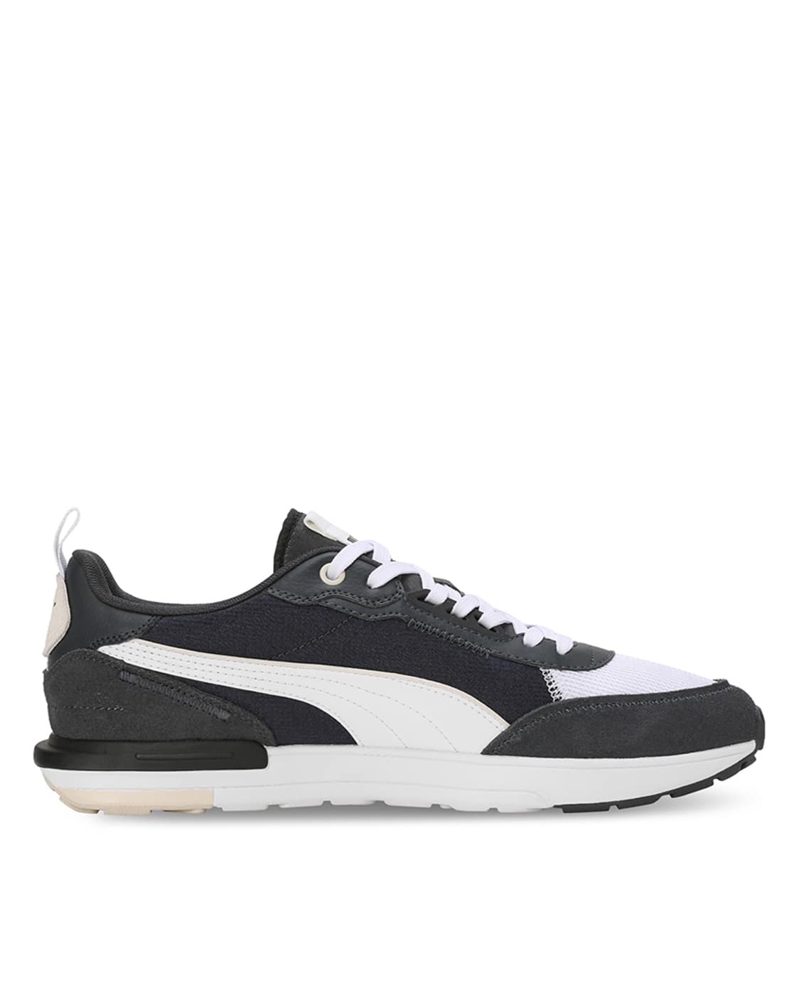 Buy Puma Men R22 Club Lace-Up Sneakers | Black Color Men | AJIO LUXE