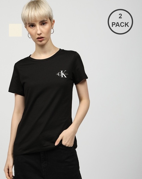 Buy Black Tshirts for Women by Calvin Klein Jeans Online Ajio