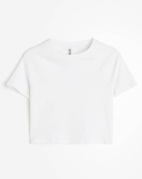 cropped plain t shirts