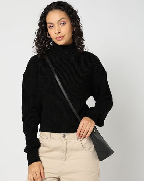 Buy Black Sweaters & Cardigans for Women by YOUSTA Online | Ajio.com