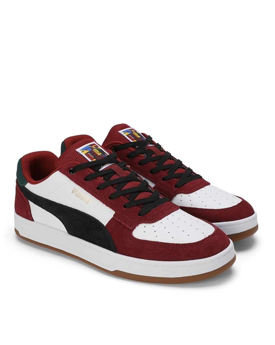 Buy Puma Men Caven Year of Sports Lace-Up Sneakers Red Color