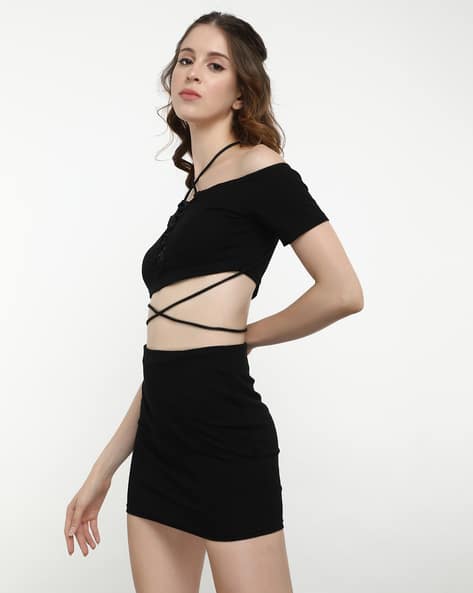 Lulu & Sky Women Off-Shoulder Top with Skirt