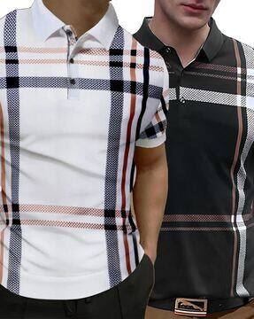 Buy AUSK Pack of 2 Men Regular Fit Pol Online | Ajio.com
