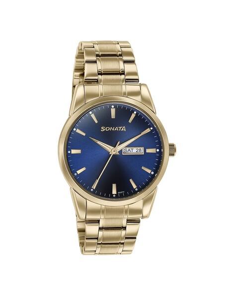 SONATA Men Water-Resistant Analogue Watch-77147YM01