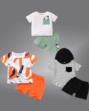 lofn Boys Pack of 3 Shorts & T-Shirt Set-picture-41
