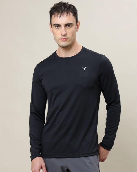 Men Slim Fit Crew-Neck T-Shirt