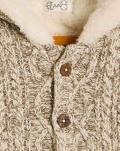 Boys Knitted Hooded Sweater