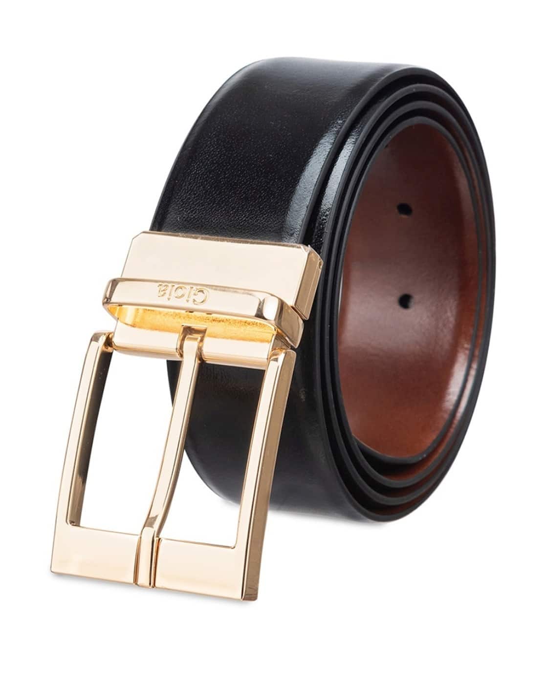 Buy GIOIA Men Reversible Belt with Tang Buckle Online | Ajio.com