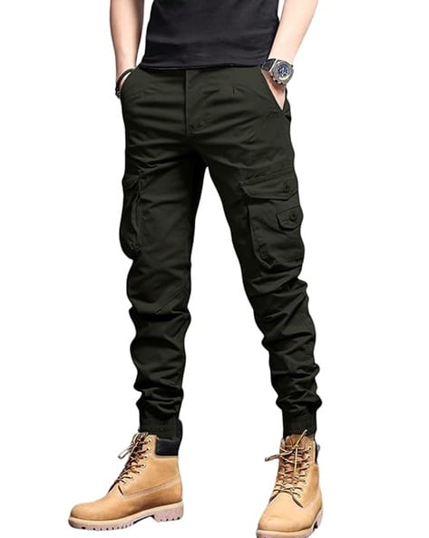 Men Relaxed Fit Cargo Joggers