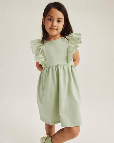 Buy Green Dresses & Frocks for Girls by H&M Online | Ajio.com Buy Green Dresses & Frocks for Girls by H&M Online | Ajio.com
