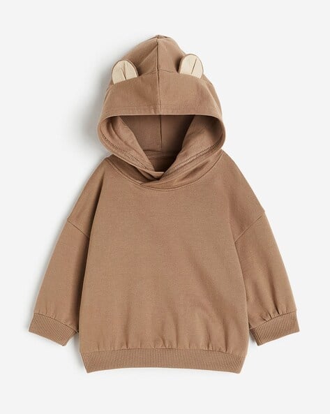 Fleece Jacket Teddy Hoodie H&m H&m Ladies Brown Fleece
