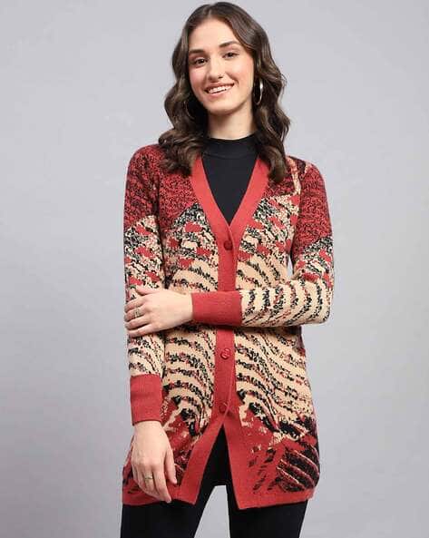 Buy Red Sweaters Cardigans for Women by Monte Carlo Online