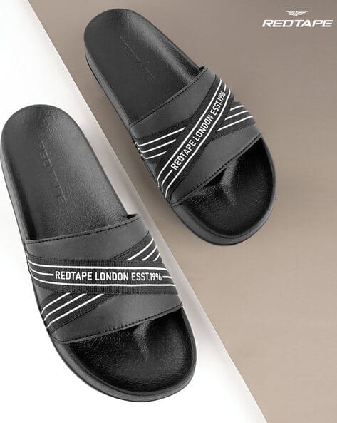 Buy Black Flip Flop Slippers for Men by RED TAPE Online