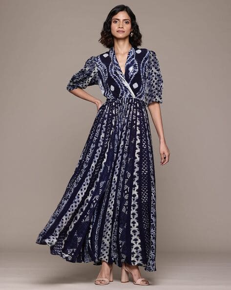 Buy Blue Dresses for Women by LABEL RITU KUMAR Online | Ajio.com