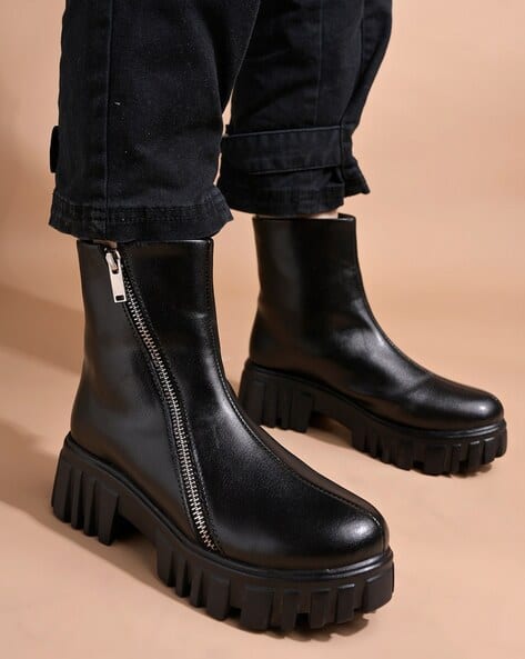 Buy Black Boots for Women by Shoetopia Online