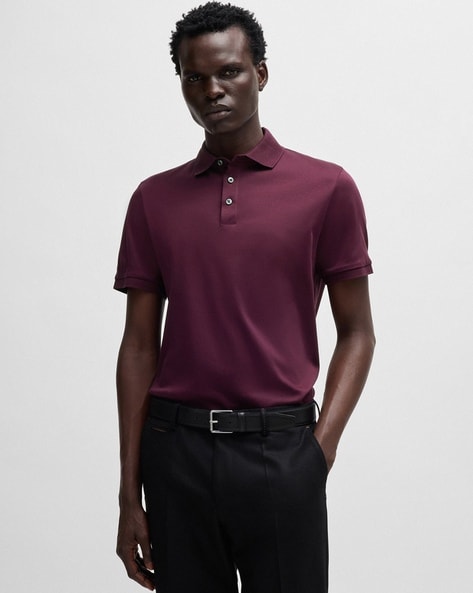 Mercerized cotton polo hotsell