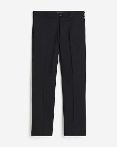 Men Regular Fit Pleated Trousers