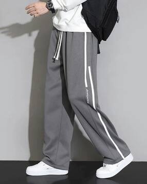 men track pants with drawstring waist