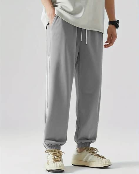 POSHAX Men Track Pants with Drawstring Waist