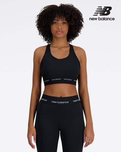 NEW BALANCE Women Logo Print Sleek Sports Bra