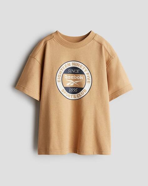 Boys Print Oversized Fit Round-Neck T-Shirts