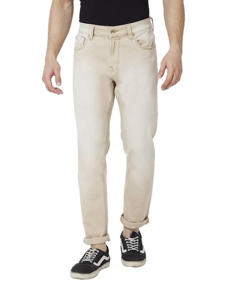 Men Lightly Washed Super Skinny Fit Jeans