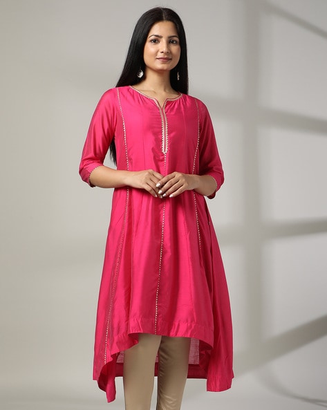 Pink Kurtas for Women by AVAASA MIX N' MATCH Online | Ajio.com