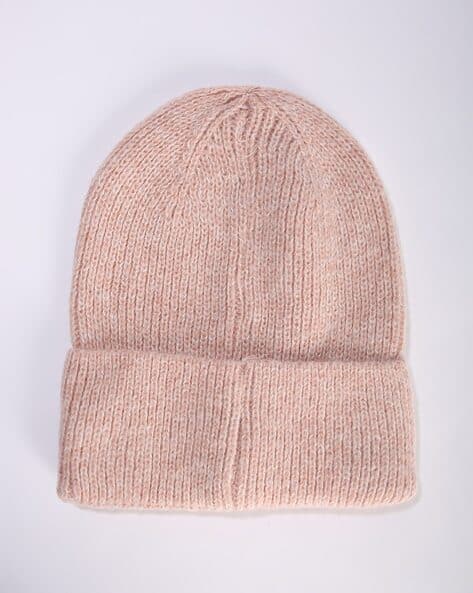Pink Winter Caps Online For Women Woolen Cap Design Cap Online