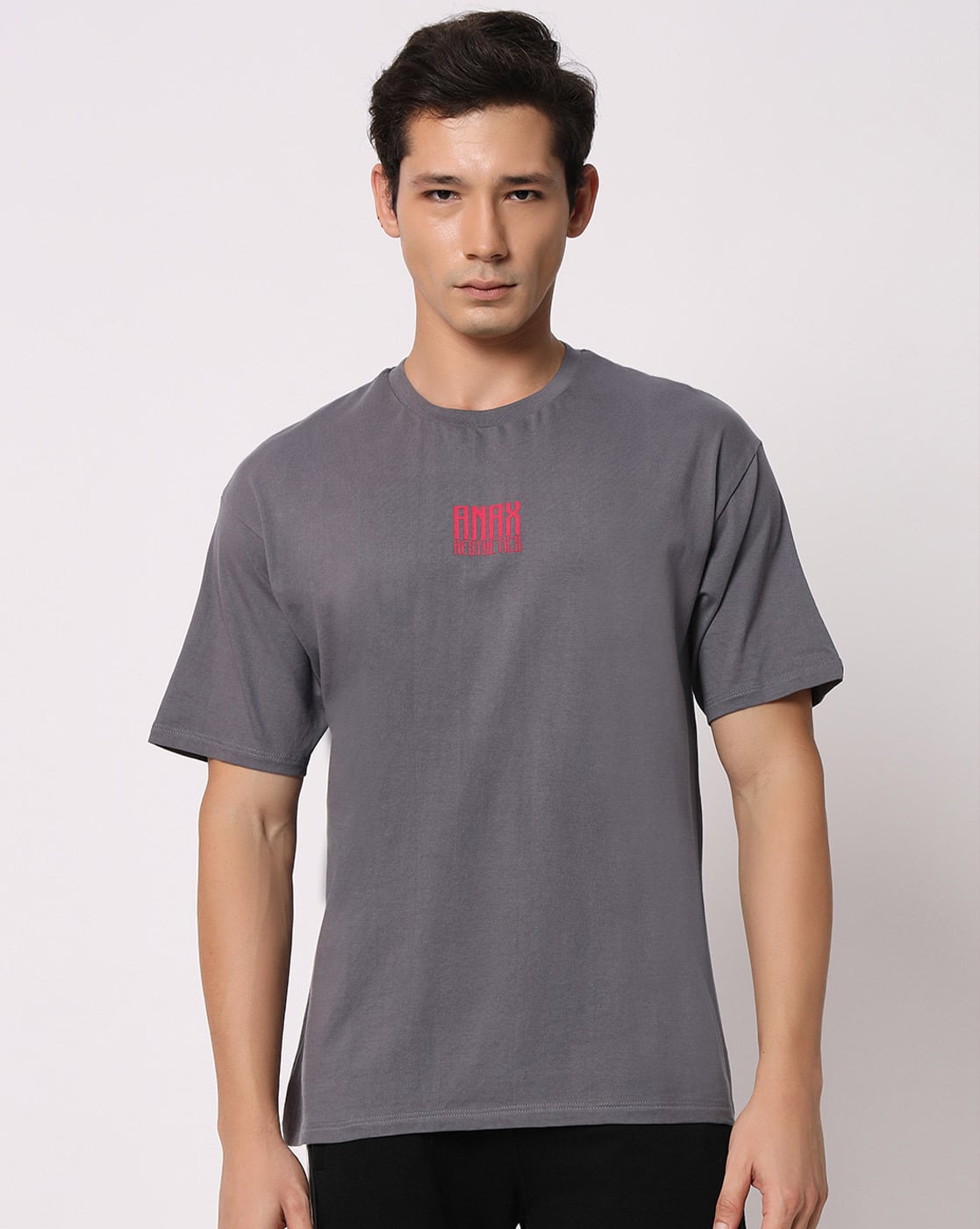 Buy Anax Aesthetics Men Oversized Fit T-shirt Online | Ajio.com