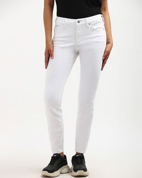 Calvin klein white skinny jeans best sale