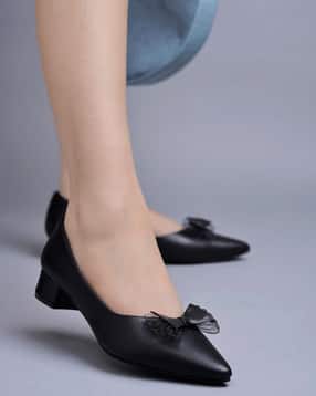 shoetopia Women Pointed-Toe Heeled Sandals with Bow-Detail-picture-42