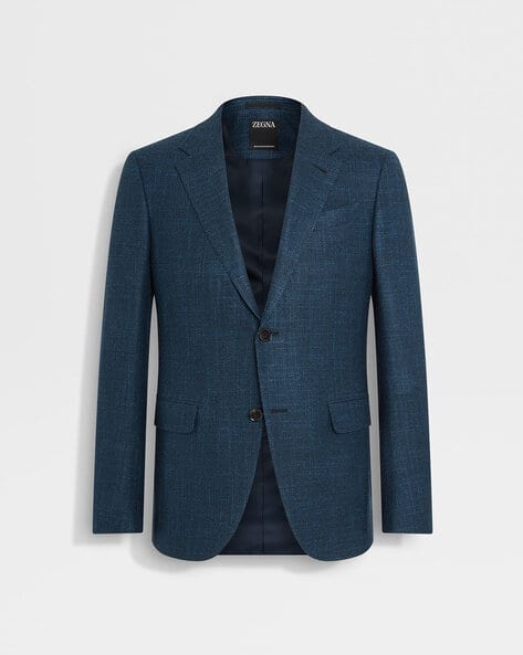 ZEGNA ジャケット/BARNEYS NEW YORK XL Buy Zegna Regular Fit Winter Crossover Jacket | Dark Teal Blue