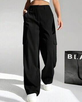 leriya fashion Women Flat-Front Relaxed Fit Cargo Pants-picture-35