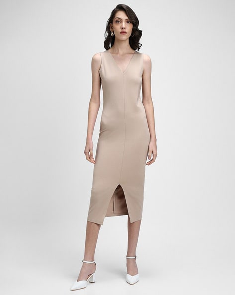 Forever 21 beige dress hotsell