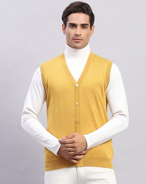 Buy Off white Sweaters Cardigans for Men by Monte Carlo Online Ajio